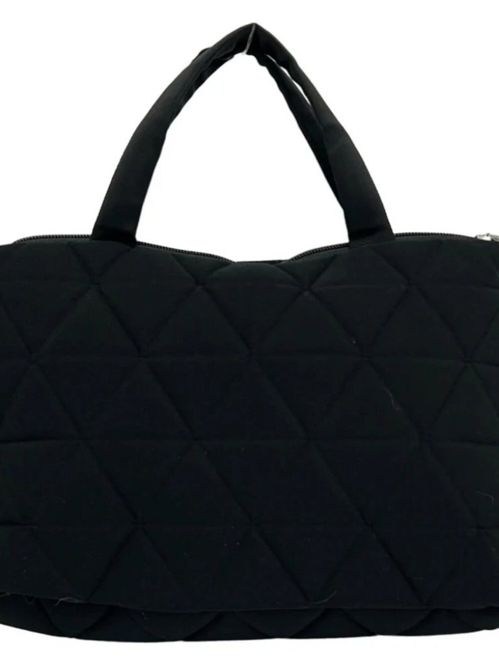 THE NORTH FACE Geoface Box Tote NM82058 Black 80D polyester Handbag - Picture 3 of 10
